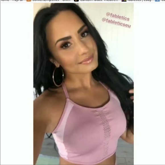Demi Lovato Fabletics Seamless Tank Top | Size L - Picture 2 of 8